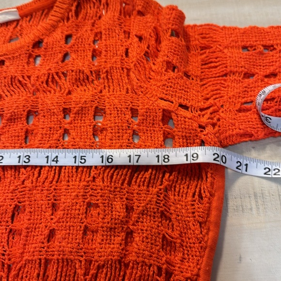 Anthropology MOTH hollow out hi/low sweater. Colorful & cute wardrobe addition - Picture 7 of 8